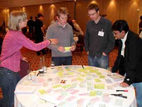 Preparing for the presentations... what on earth can we do with all these post-its now?