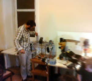 hacklab2 Hacker working on a project at the Hacklab